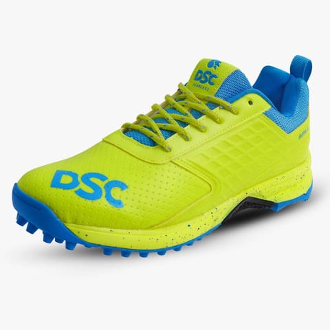 DSC Jaffa 22 Cricket Shoes | Lemon Yellow | Leather and Mesh Material