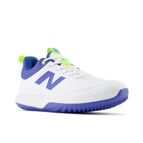 New Balance CK 2040 R5 Rubber Sole Cricket Shoes, White Blue