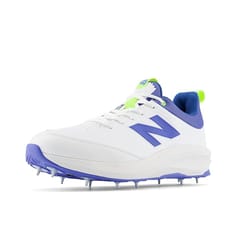 New Balance CK 4030 W5 Cricket Spikes Shoes, White Blue