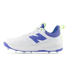 New Balance CK 4030 W5 Cricket Spikes Shoes, White Blue