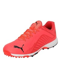 Puma FH 22 Men's Rubber Cricket Shoe, Fiery Coral-Puma Black-Poppy Red