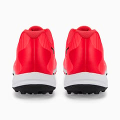 प्यूमा एफएच 22 पुरुषों का रबर क्रिकेट जूता, फ़ायरी कोरल-प्यूमा ब्लैक-पॉपी रेड