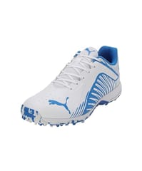 Puma FH 22 Men's Rubber Cricket Shoe, White-Ultra Blue