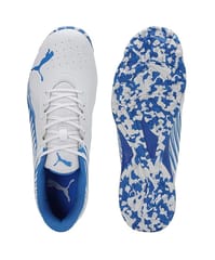 प्यूमा एफएच 22 पुरुषों का रबर क्रिकेट जूता, सफेद-अल्ट्रा नीला