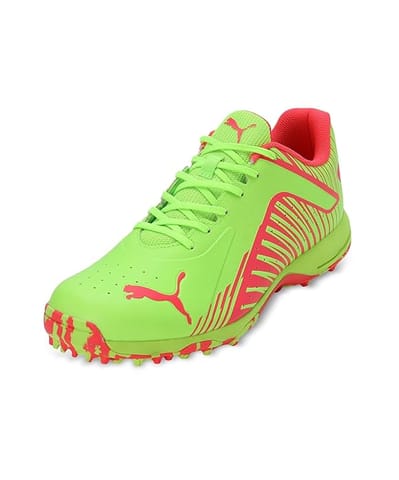 Puma FH 22 مردوں کا ربڑ کرکٹ جوتا، پرو گرین فائر آرکڈ