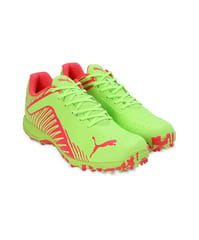 Puma FH 22 Men's Rubber Cricket Shoe, Pro Green-Fire Orchid