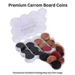 Precise Carrom Champion Board ELEGANT® SERIES Champion Game Board with Coin, Striker and Powder