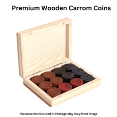 Precise Carrom Jumbo  Board ELEGANT® SERIES Jumbo Game Board with Coin, Striker and Powder