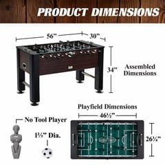 KD Vintage Foosball Table 56 inch Premium Furniture Soccer Table