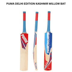 Puma Men's Delhi JNR City Cricket Bat, for All Time Red-Elektro Blue-Team Royal