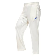 एसिक्स क्रिकेट ट्रैक पैंट सफेद, ऑफ व्हाइट यूनिसेक्स ट्रैक पैंट