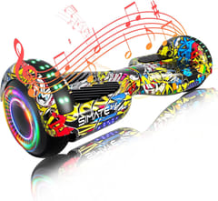 KD 6.5" Hoverboard with Bluetooth & LED Lights, Self Balancing Hover Boards for Kids & Adults & Girls & Boys, for All Ages