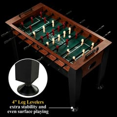 KD Foosball PRO CLASSIC 54&quot; فرنیچر اسٹائل سوکر گیم ٹیبل، 54 انچ x 27.25 انچ x 34 انچ