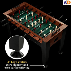 KD Foosball PRO CLASSIC 54&quot; फर्निचर स्टाईल सॉकर गेम टेबल, 54 इंच x 27.25 इंच x 34 इंच