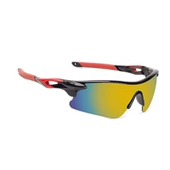 KD Multi-colored Scratch Resistant Unisex Sport Sunglasses For Cricket, Cycling, Racing, Climbing, Golf, Riding and UV Protection - Free Size