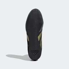 Adidas ट्रेनिंग बॉक्स हॉग 4 शूज (ब्लॅक-गोल्ड-ग्रे)