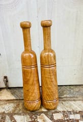 KD MUGDAR FITNESS BAR INDIAN CLUB MUDGAR BHEEM MACE SHOULDER Equipment Meel Karla Katai Mugdal Fitness Durable Wooden Equipment