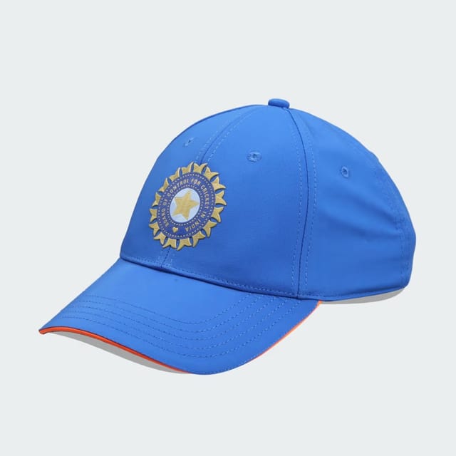 Adidas India Cricket T20i Unisex Cricket Cap, Bright Blue, One size