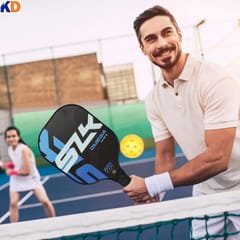 KD Pickleball Paddles, Carbon Fiber Pickleball Set, 2 Paddles with 4 Balls, Portable Carry Bag, USAPA Approved Graphite Pickleball Rackets with Comfort Grip., Assorted Color