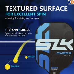 KD Pickleball Paddles, Carbon Fiber Pickleball Set, 2 Paddles with 4 Balls, Portable Carry Bag, USAPA Approved Graphite Pickleball Rackets with Comfort Grip., Assorted Color