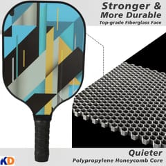 KD Pickleball Paddles, Carbon Fiber Pickleball Set, 2 Paddles with 4 Balls, Portable Carry Bag, USAPA Approved Graphite Pickleball Rackets with Comfort Grip., Assorted Color