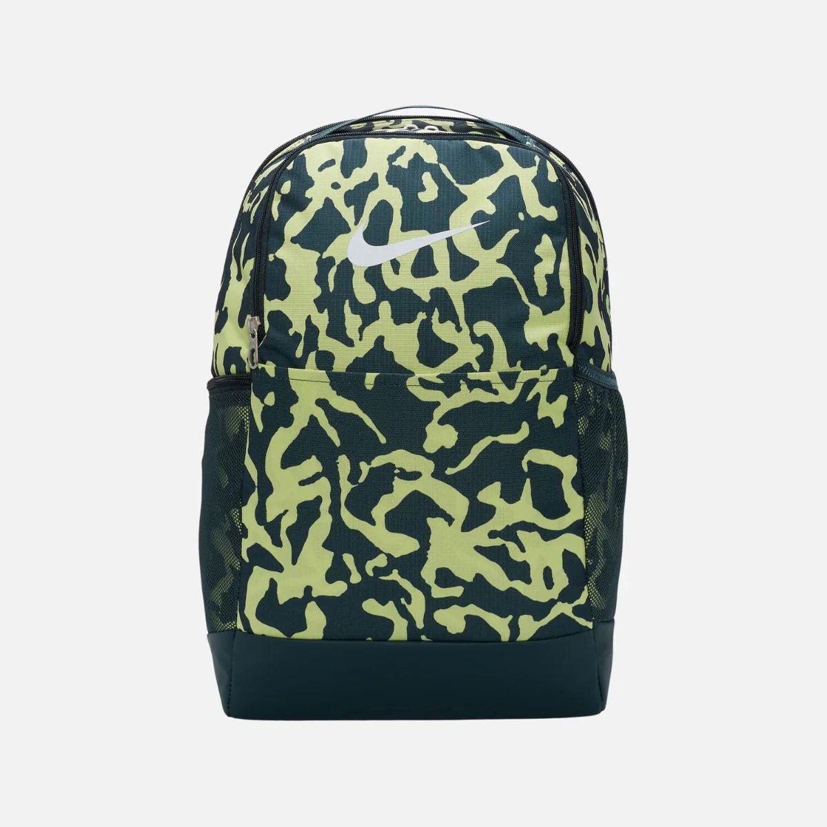 NIKE BAG Brasilia Backpack FB2826-328 (Medium, 24L) -Deep Jungle/Light  Lemon Twist/White