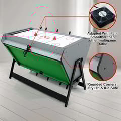 KD 3 in 1 Multi Game Table, Folding Portable Billiards Game Table Set, Foosball Table with Air Hockey for Indoor, Game Room, Office