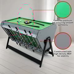 KD 3 in 1 Multi Game Table, Folding Portable Billiards Game Table Set, Foosball Table with Air Hockey for Indoor, Game Room, Office