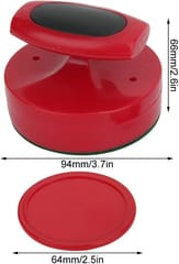 KNK Air Hockey Pucks and Striker Set (2 Strikers & 2 Pucks) | Premium Imported Quality | Durable Plastic | Pusher Size: 96x60mm, Puck Size: 64x4mm
