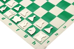 KD Magnetic Roll-Up Chess Demo Board 27" with Pieces, Wall Hanging