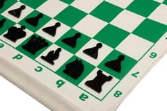 KD Magnetic Roll-Up Chess Demo Board 27" with Pieces, Wall Hanging