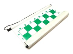 KD Magnetic Roll-Up Chess Demo Board 27" with Pieces, Wall Hanging