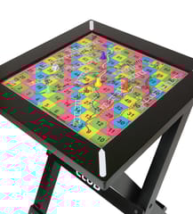 KNK ફોલ્ડિંગ સ્નેક્સ લેડર બોર્ડ ટેબલ, લાકડાનું સ્ટેન્ડ, ઘેરો ચેરી રંગ, સ્ટાન્ડર્ડ સાઈઝ ઇન્ડોર ગેમ