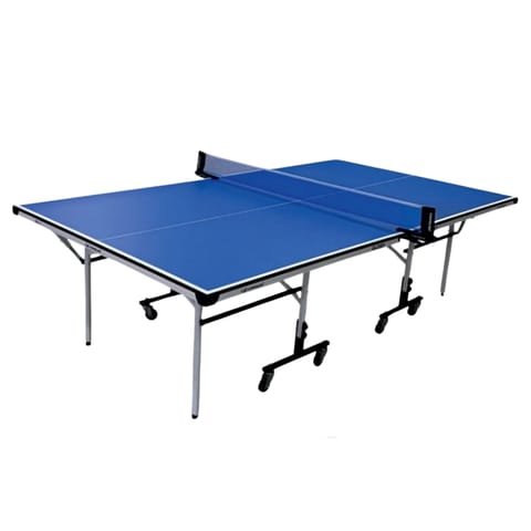 ग्लोबल एक्शन टेबल टेनिस टेबल, नीले रंग का टॉप | मोटाई 16 मिमी, साथ में 1 टेबल कवर