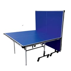 ग्लोबल एक्शन टेबल टेनिस टेबल, नीले रंग का टॉप | मोटाई 16 मिमी, साथ में 1 टेबल कवर