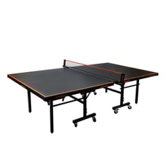 कौगर ग्रेविटी टेबल टेनिस टेबल, काला टॉप | मोटाई 18 मिमी, नेट सहित