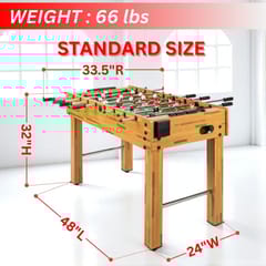 کے ڈی براؤن ووڈن فوس بال ٹیبل | فٹ بال ٹیبل