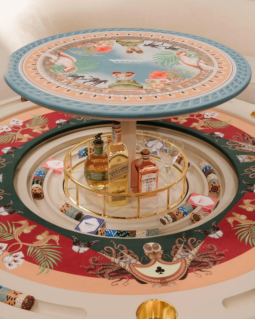 KD Snowtini Zorro Poker Table