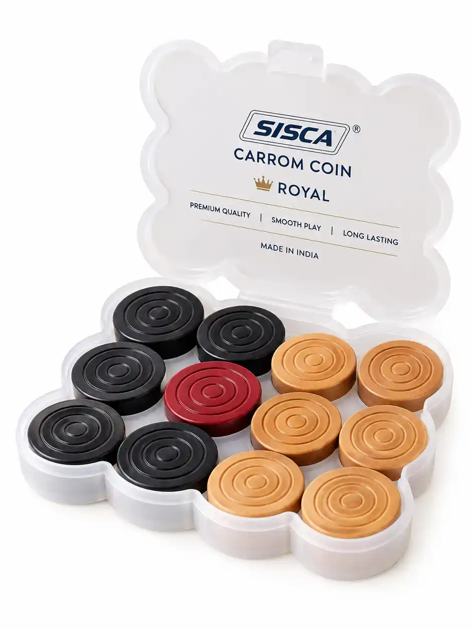 SISCAA Royal Carrom Coins Used in National Tournament Held by Carrom Federation of India