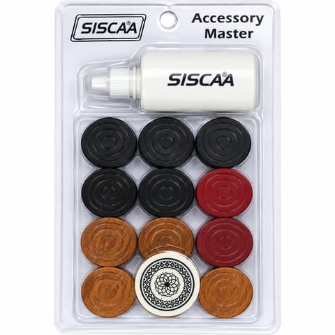 SISCAA Master Carrom Coins Used in National Tournament Held by Carrom Federation of India