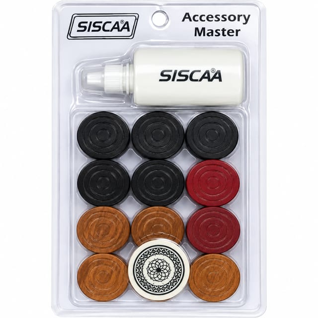 SISCAA Master Carrom Coins Used in National Tournament Held by Carrom Federation of India