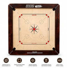 Siscaa Bullet Shot Champion Carrom Board Federation Approved Carrom Board