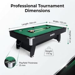 KD 8ft Pool Table, Professional Billiard Table NB-TG03