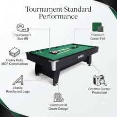 KD 8ft Pool Table, Professional Billiard Table NB-TG03