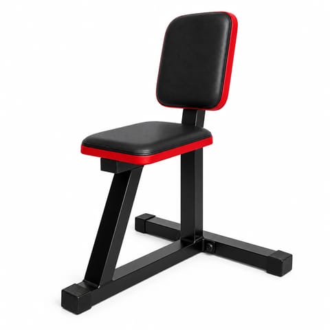 KD Fitness Stool with Backrest | Heavy Duty Exercise Seat