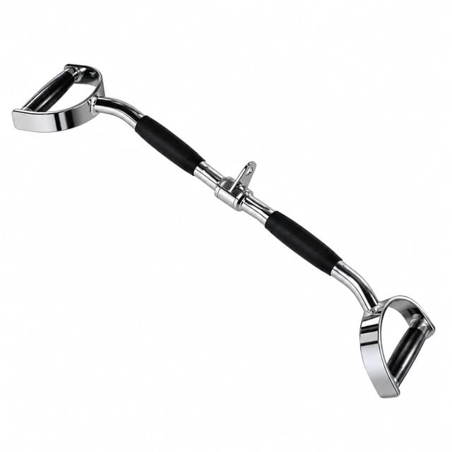 KD Lat Pulldown Bar with D Handles | Cable Machine Back & Upper Body Attachment