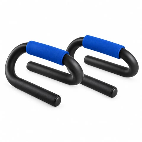 KD Spiral Push-Up Bars with Blue Grips – Pair