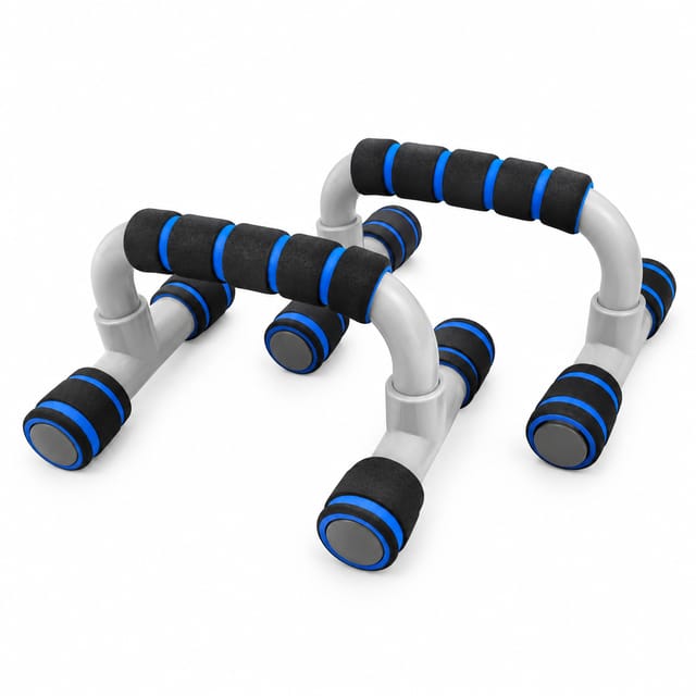 KD Folding Push-Up Bars | Padded Grip Push-Up Handles for Home & Gym Workout | Pair