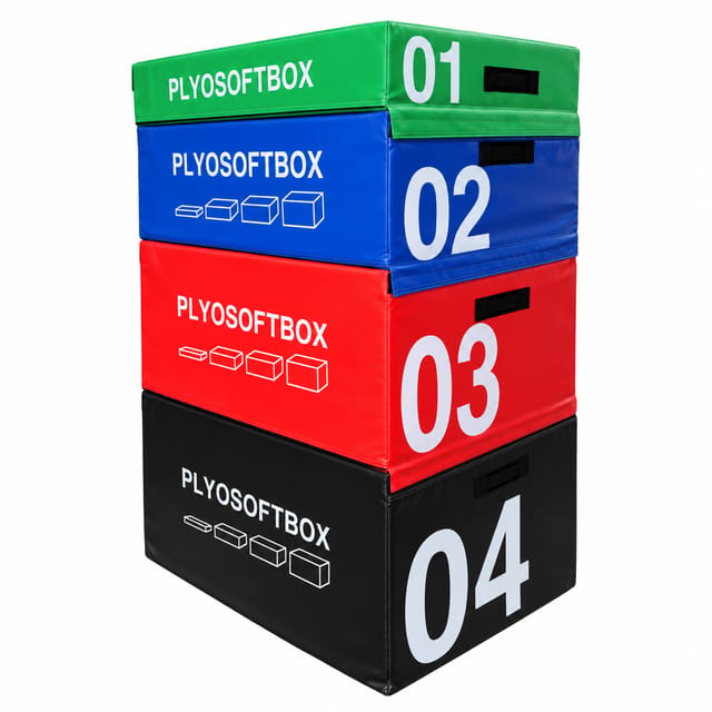 KD Soft Plyo Box Set of 4 – 6, 12, 18 & 24 Inch Training Boxes