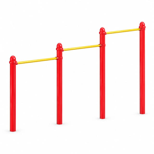 KD CP-34 Graduated Horizontal Bar – Multi-Height Playground Bars
